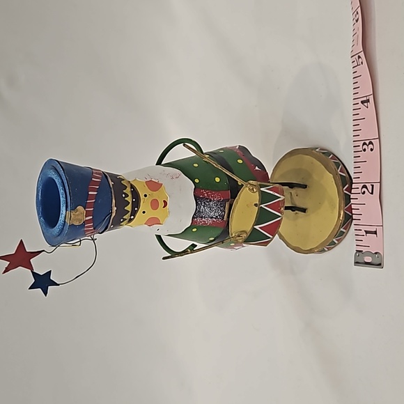 Vintage Robert Alan Candle Co. Handpainted Metal Candlestick Holder - Picture 12 of 13